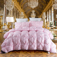 HKM-421651 Luxurious White Goose Down Winter Duvet in Pure Cotton, Elegant Colors Available