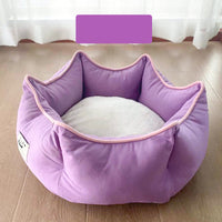 HKM-4216637 Cozy Removable Cat Litter Bed with Washable Blanket for All Seasons