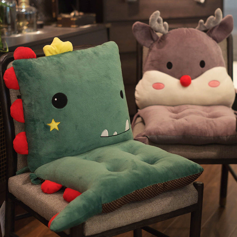 HKM-421715 Cartoon One-Piece Thick Cushion with Super Soft Short Plush & Hollow PP Cotton Filling - 43x86cm