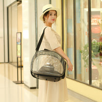 HKM-4218813 Foldable Transparent Pet Handbag for Small Dogs and Cats, Waterproof EVA Material, Lightweight Design