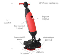 HKM-421907 Portable Commercial Floor Scrubber and Vacuuming Machine SBN-MINI for Effective Mopping and Cleaning