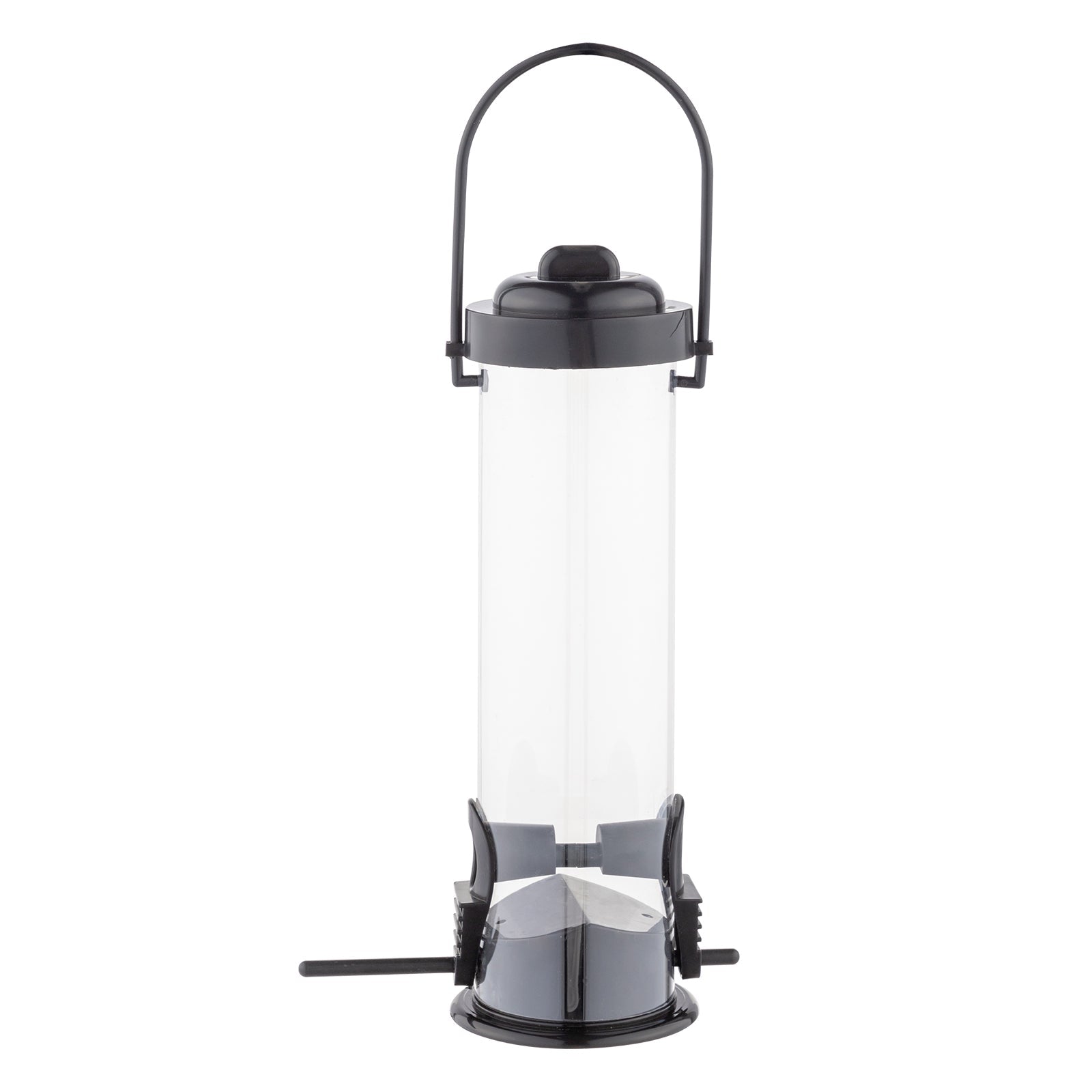 HKM-4220349 93-Inch Black Metal Bird Feeding Station with Four Hooks and Water Bowl