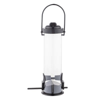 HKM-4220349 93-Inch Black Metal Bird Feeding Station with Four Hooks and Water Bowl