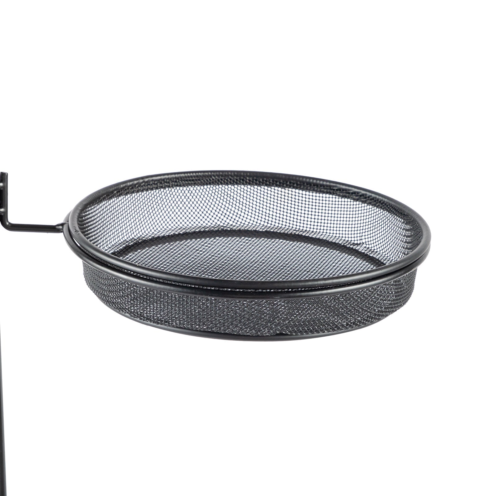 HKM-4220349 93-Inch Black Metal Bird Feeding Station with Four Hooks and Water Bowl