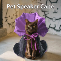 HKM-4221373 Stylish Halloween Pet Cape in Yellow and Purple - Casual Polyester Costume for Pets
