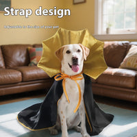 HKM-4221373 Stylish Halloween Pet Cape in Yellow and Purple - Casual Polyester Costume for Pets