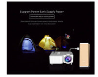 HKM-422163 Mini LED Projector UC28B - 50 Lumens, 320x180 Resolution, Compact and Portable with USB and TF Card Support