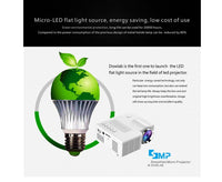 HKM-422163 Mini LED Projector UC28B - 50 Lumens, 320x180 Resolution, Compact and Portable with USB and TF Card Support