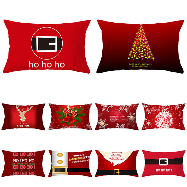 HKM-422163 Peach Skin Velvet Pillowcase, Digital Print, 30cm x 50cm, Single-Sided Design