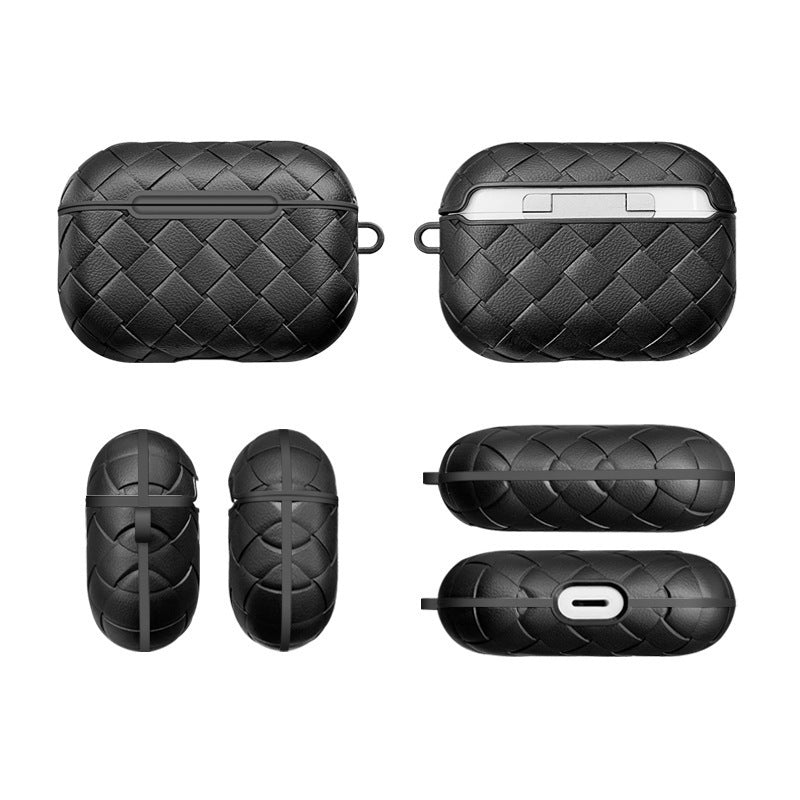 HKM-422227 TPU Soft Protective Sleeve for 3rd Generation Apple Airpods Pro with Woven Pattern