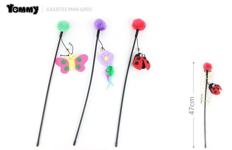 HKM-4223165 Funny Cat Stick Toy for Playful Feline Entertainment