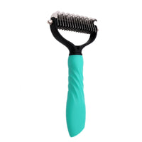 HKM-4223805 Pet Grooming Tool for Cats & Dogs - Hair Shedding & Dematting Comb with Ergonomic Grip, Stainless Steel Teeth