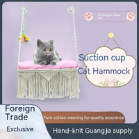 HKM-4223933 Wall-mounted Cotton Suction Cup Cat Hammock for Pets