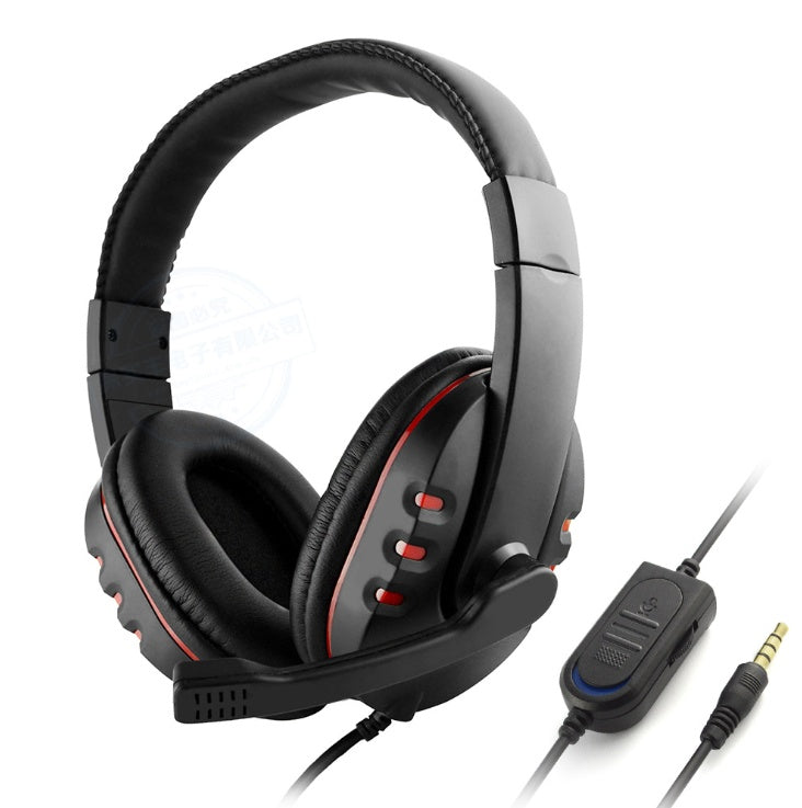 HKM-422547 Over-Ear Gaming Headset with Soft PU Leather, 3.5mm Wired Connection, Compatible with PS/XB1/Switch/PC/Phone