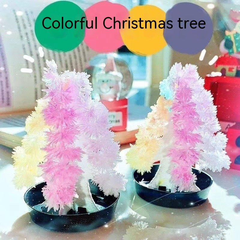HKM-422611 Colorful DIY Watering Crystal Paper Tree - Interactive Playset for Kids Aged 3-6