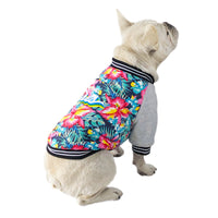 HKM-4226493 Stretch Printed Two-Legged Dog Clothes in Cotton and Fleece, Various Sizes XS-XXL