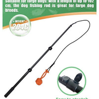 HKM-4227133 Retractable Dog Training Stick with Non-Slip Handle and Replaceable Toys