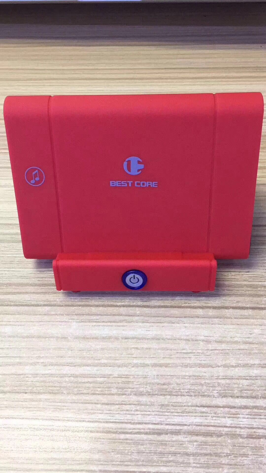 HKM-422803 Mobile Phone Stand with Speaker - 3W Output, 5-6 Hours Playtime, Compact Design