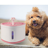 HKM-4228157 Automatic Pet Water Fountain with LED Light ¨C 2L Capacity, BPA-Free, 3 Flow Settings, Silent Pump