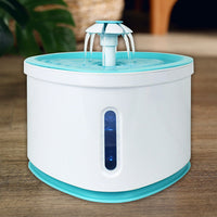 HKM-4228157 Automatic Pet Water Fountain with LED Light ¨C 2L Capacity, BPA-Free, 3 Flow Settings, Silent Pump