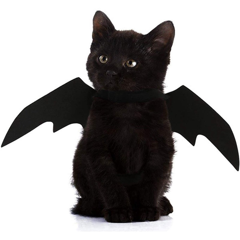 HKM-4229693 Halloween Pet Bat Wings Costume for Cats and Dogs – Lightweight Felt Fabric Decoration