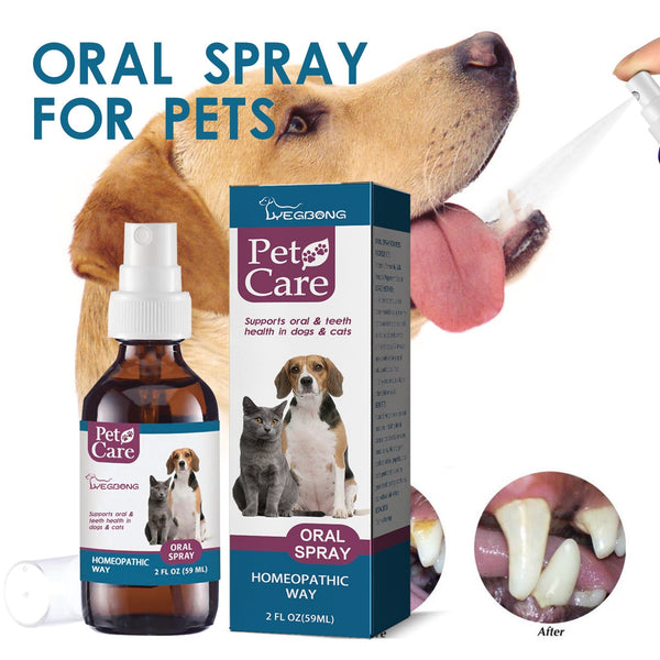 HKM-4229949 Pet Oral Cleaning Spray for Tartar Control and Fresh Breath, 59ml