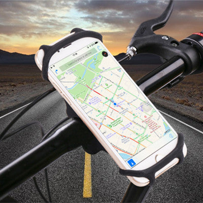 HKM-422995 Shockproof Silicone Bicycle Phone Holder Clip for Navigation Devices
