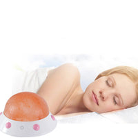 HKM-422995 UFO Shaped Himalayan Crystal Salt Lamp for Ambient Wellness and Decor