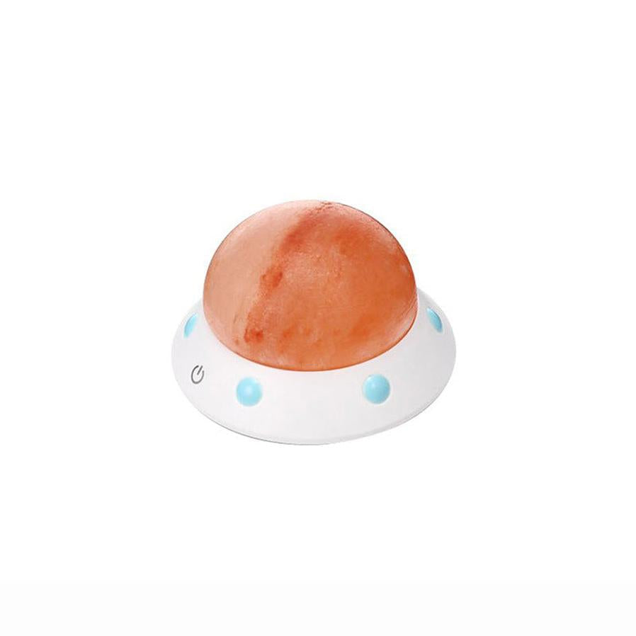 HKM-422995 UFO Shaped Himalayan Crystal Salt Lamp for Ambient Wellness and Decor
