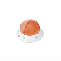 HKM-422995 UFO Shaped Himalayan Crystal Salt Lamp for Ambient Wellness and Decor