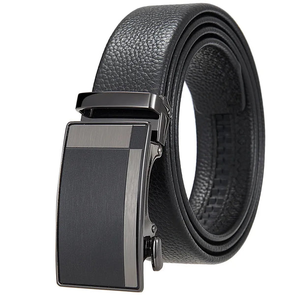 HKM-423187 Men's First Layer Cowhide Leather Automatic Buckle Belt - Model LY36-25638-5