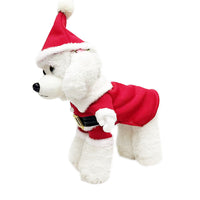 HKM-4233149 Festive Dog Sweatshirt with Hat - Christmas Apparel in Red and Green, Available in Multiple Sizes