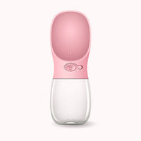 HKM-4233917 Portable Dog Water Bottle with Anti-Bacterial Material and One-Touch Waterproof Design, 350ml Blue