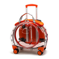 HKM-4234301 Portable Transparent Pet Trolley Bag for Small Pets – Medium Hard Diaper Carrier in Various Colors