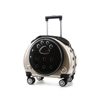 HKM-4234301 Portable Transparent Pet Trolley Bag for Small Pets – Medium Hard Diaper Carrier in Various Colors