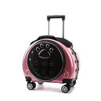 HKM-4234301 Portable Transparent Pet Trolley Bag for Small Pets – Medium Hard Diaper Carrier in Various Colors