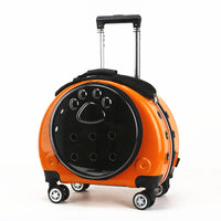 HKM-4234301 Portable Transparent Pet Trolley Bag for Small Pets – Medium Hard Diaper Carrier in Various Colors
