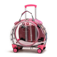 HKM-4234301 Portable Transparent Pet Trolley Bag for Small Pets – Medium Hard Diaper Carrier in Various Colors