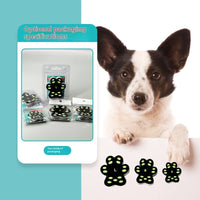 HKM-4234685 Breathable Silicone Cloth Dog Claw Protection Footstickers - 8 Pack Sizes S & M