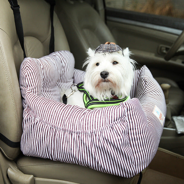 HKM-423507 Pet Travel Car Seat with Safety Belt and Removable Cover, Various Colors Available