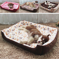 HKM-4235325 Soft Plush Dog Cat Bed Warm Sleep Mat for Small Pets in Various Sizes