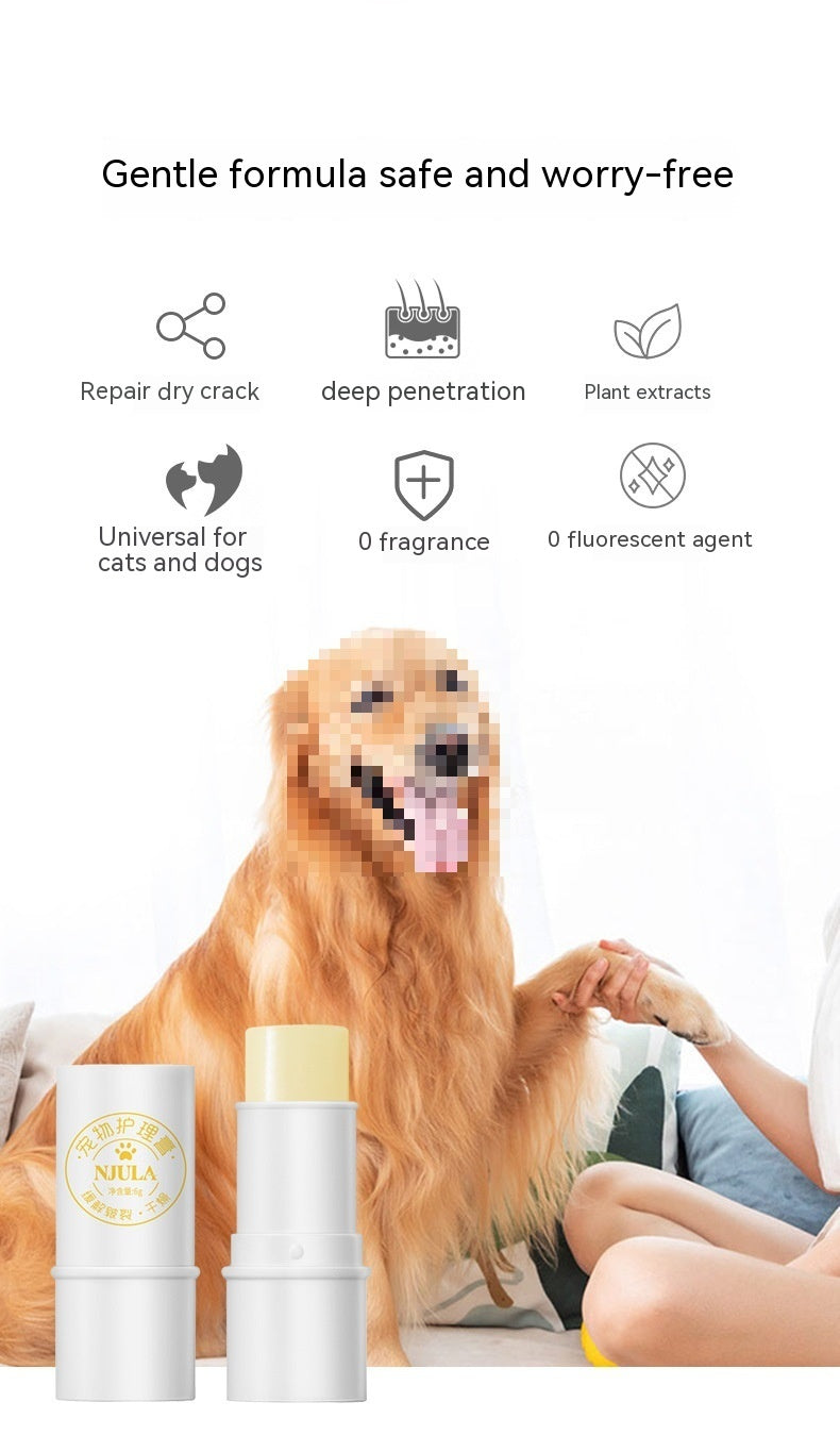 HKM-4235709 Pet Foot Cream for Dryness and Cracking Care, Moisturizing Formula for Paw Pads and Nose Tips, 6g