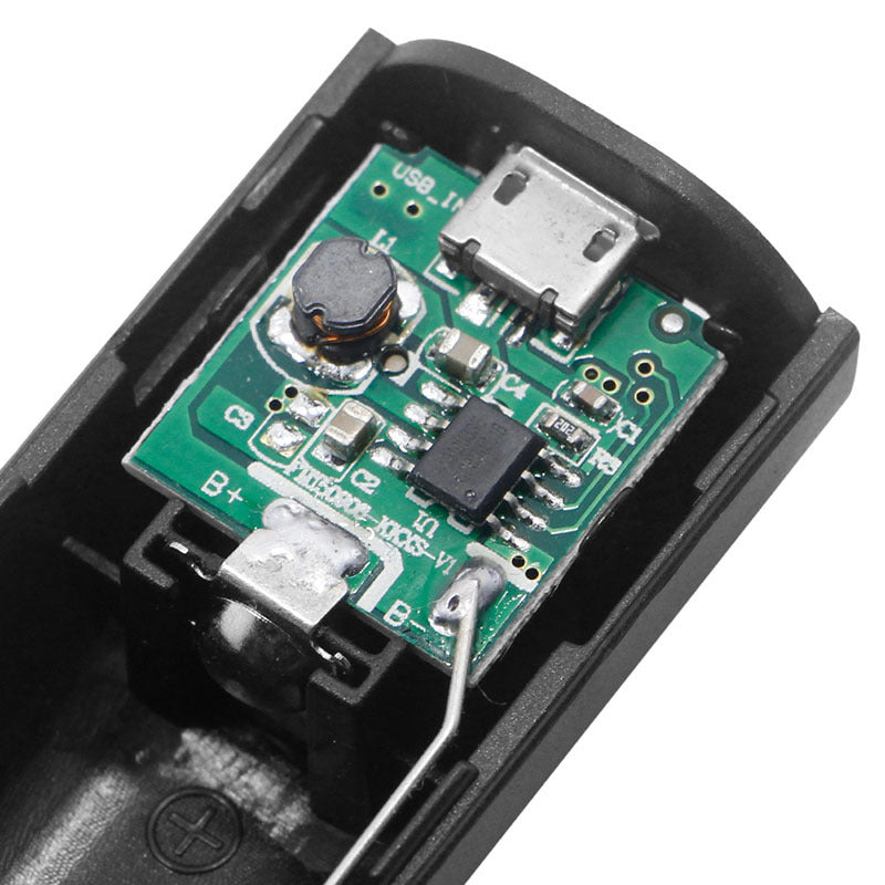 HKM-423699 Detachable Portable 18650 Battery Pack with USB Charging - Black, Blue, Pink, White, Green, Yellow Options