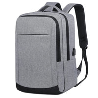 HKM-423699 Waterproof Unisex Business Backpack with USB Port and Character Pattern for Men’s Laptops and Notebooks