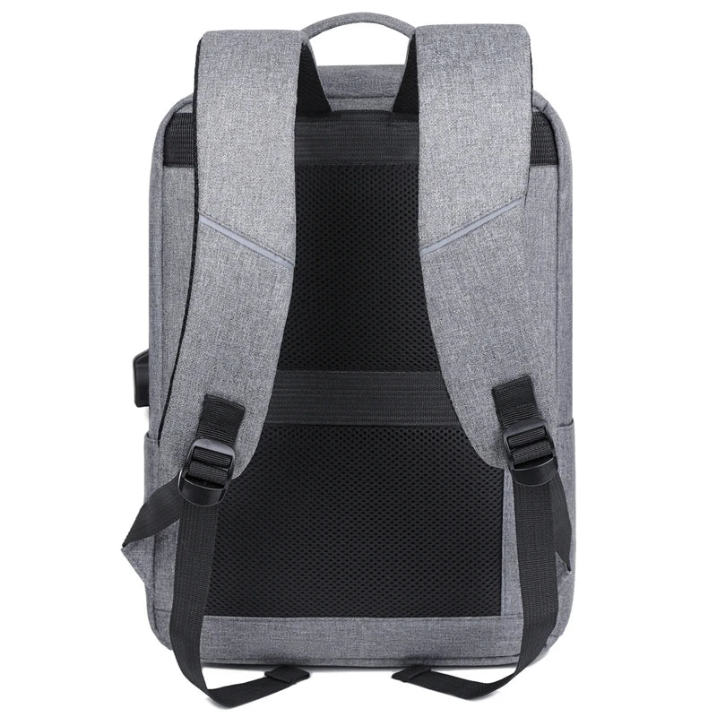 HKM-423699 Waterproof Unisex Business Backpack with USB Port and Character Pattern for Men’s Laptops and Notebooks