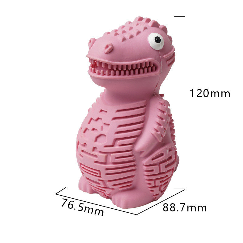 HKM-4238653 Leak-Proof Dinosaur Dog Toy in Various Colors for Long-Lasting Chewing Fun