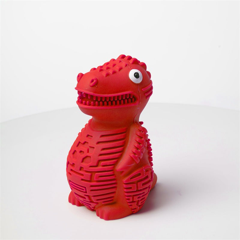 HKM-4238653 Leak-Proof Dinosaur Dog Toy in Various Colors for Long-Lasting Chewing Fun