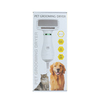 HKM-4239421 All-in-One Cat and Dog Brushing Comb with Adjustable Hair Dryer and Styling Features