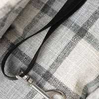 HKM-4240061 Breathable Travel Pet Bag with Mesh Strap and Plaid or Blue Ribbon Design