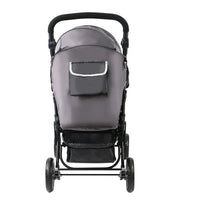 HKM-4240723 in-line double stroller back view with pouch